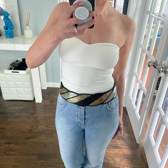 Morgan Taylor Vintage Beaded Belt - Picture 1 of 12